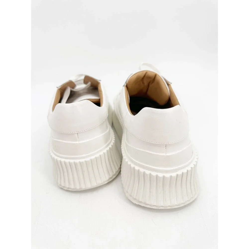 Jil Sander Olona Flatform Sneakers Platform White Leather 40